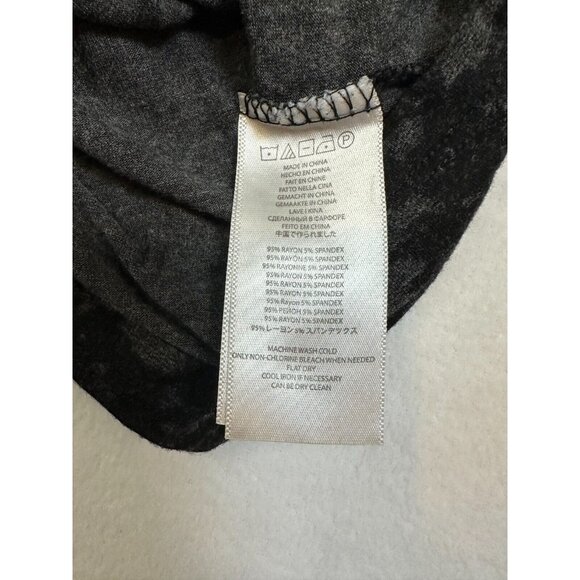 Michael Michael Kors‎ Womens Black & Gray Camouflage Print Long Sleeve Top 1X - Picture 8 of 8